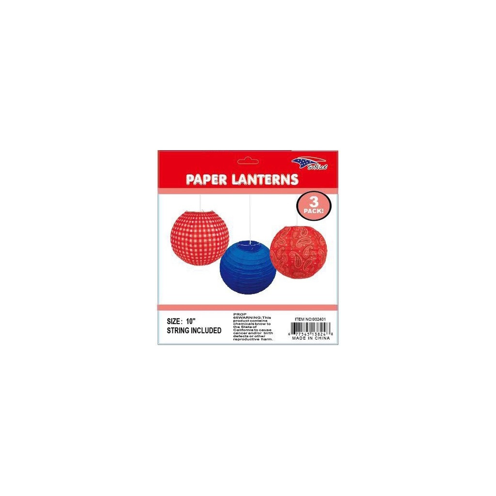 10" Lantern Set Western 96Set/Cs